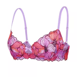 SAVAGE X FENTY Mosaic Floral Lace Unlined Demi Bra