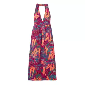 SEE BY CHLOÉ Cutout printed cotton maxi dress