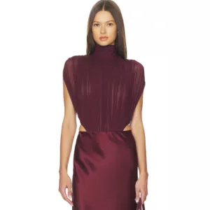 SER.O.YA Giulia Bodysuit in Merlot