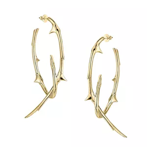 Shaun Leane Rose Thorn Large Hoop Earrings