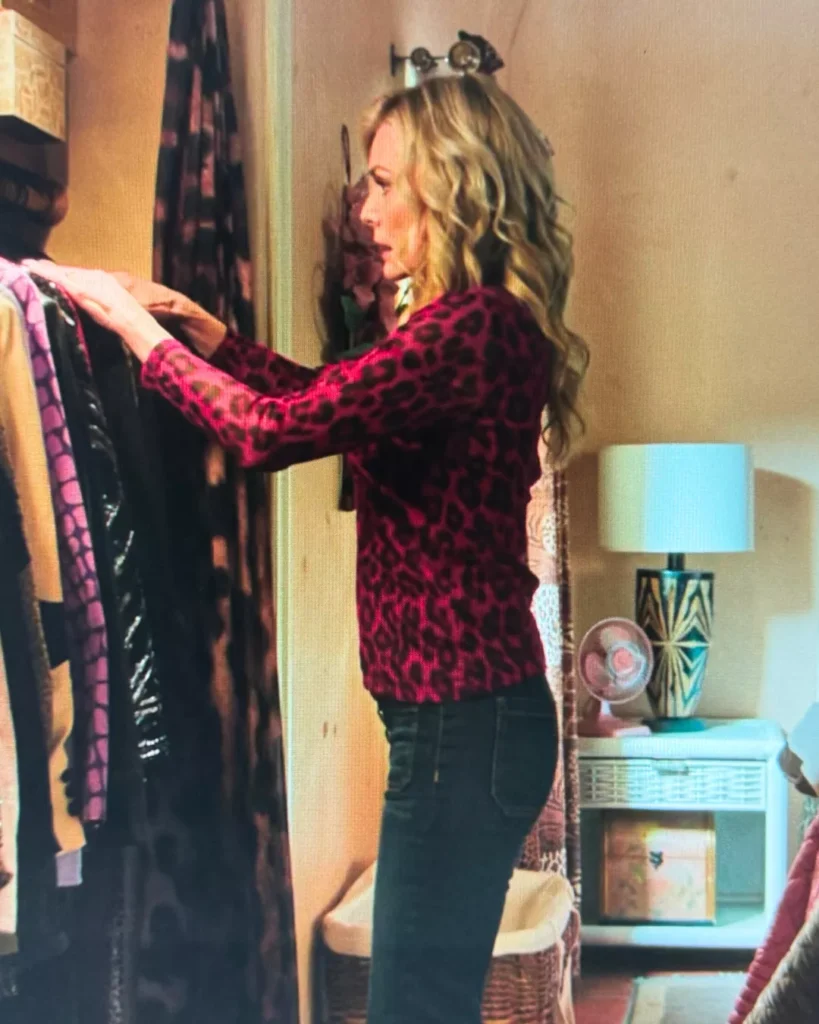 Shyanne's Pink Leopard Print Top