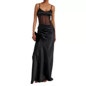 SIR. Dunya Draped Gown Black