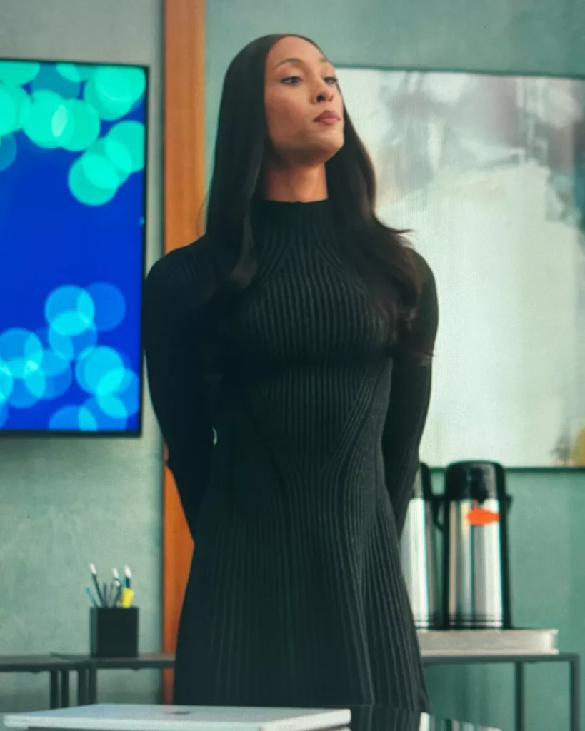 Sofia's Black Knit Dress