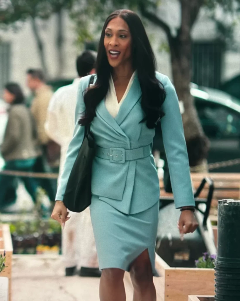 Sofia's Blue Belted Blazer