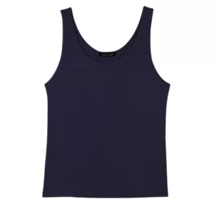 Stretch Silk Jersey Scoop Neck Tank