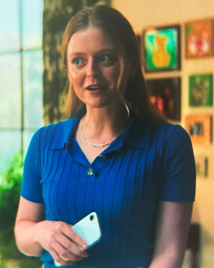 Tabitha's Blue Ribbed Shirt on Cape Fear S01E03