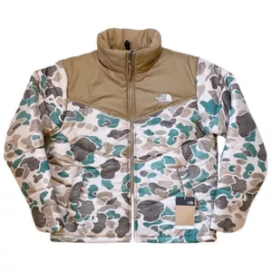 North Face Men's Saikuru Jacket in Hawthorne Khaki Duck Camo Print