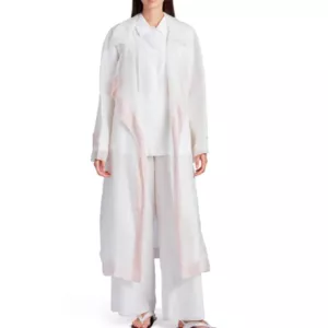 The Row Lau Silk Organza Wrap Coat