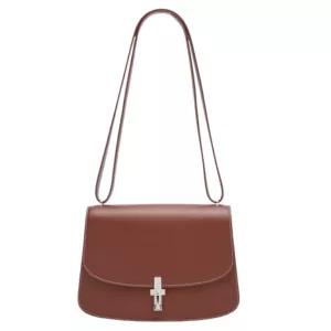 THE ROW Sofia 8.75 Crossbody in Box Calfskin with Silver Hardware