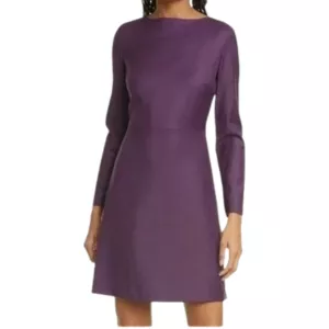 Theory Kamillina Long Sleeve Wool Dress