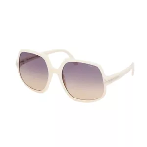 Tom Ford Delphine-02 TF992 25Z Cream Square Plastic Sunglasses