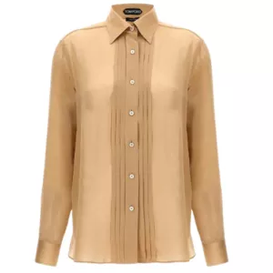Tom Ford Pleated Plastron Shirt