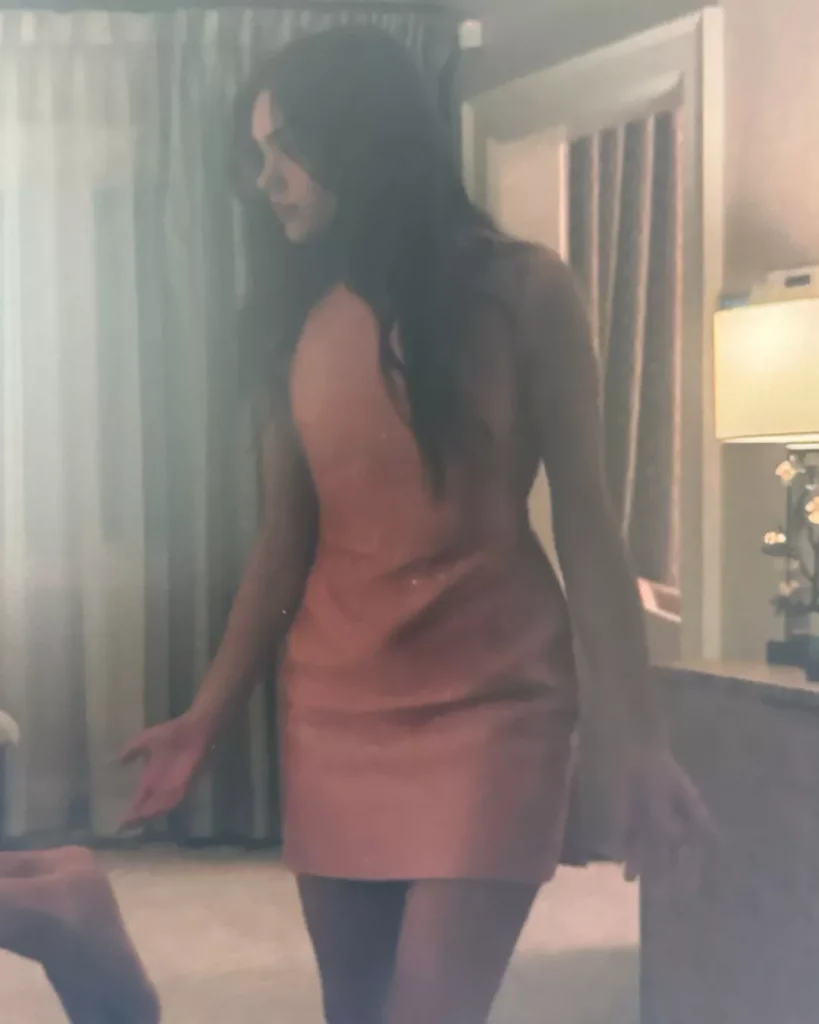 Tori's Pink dress on Your Friends & Neighbors S01E04
