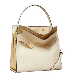 Tory Burch Large Lee Radziwill Leather Top Handle Bag