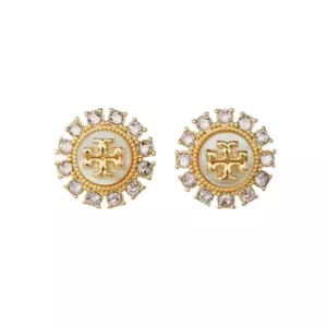 Tory Burch MOONDANCE CRYSTAL STUD EARRINGS