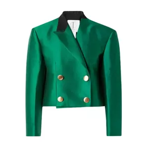 TRE by Natalie Ratabesi Tori Double Breasted Cropped Jacket