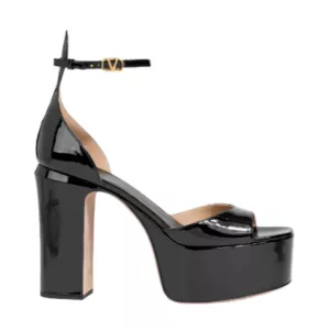 Valentino Garavani Tan-Go patent-leather platform sandals