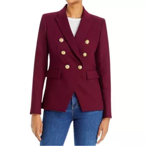 Veronica Beard Womens Dickey Red Double Breasted Suit Jacket