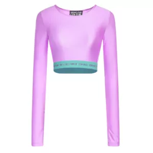 Versace Jeans Couture long-sleeve cropped top