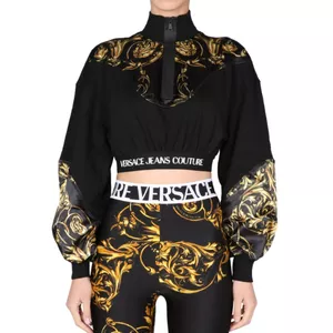 Versace Jeans Couture Regalia Baroque Cropped Sweatshirt