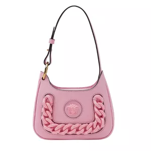 Versace La Medusa Small Hobo Bag Light Pink & Versace Gold