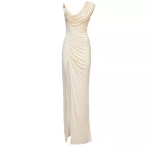 Versace Medusa '95 draped crêpe gown