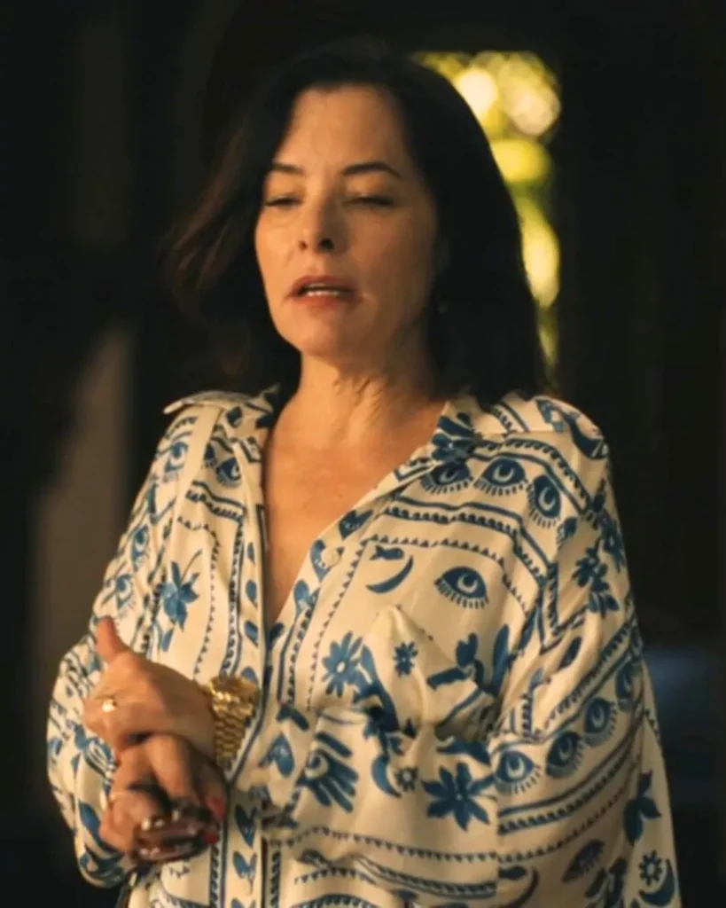 Victoria's White and Blue Dress