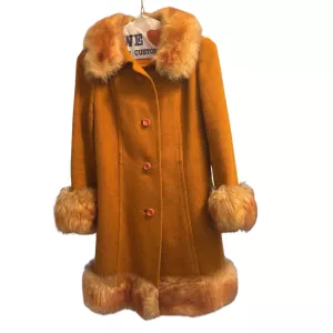 Vintage Dee Dee Deb Coat Faux Fur Trim