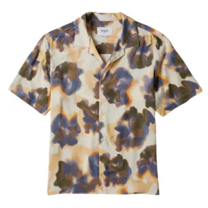 Wax London Didcot Blur Floral Short Sleeve Shirt