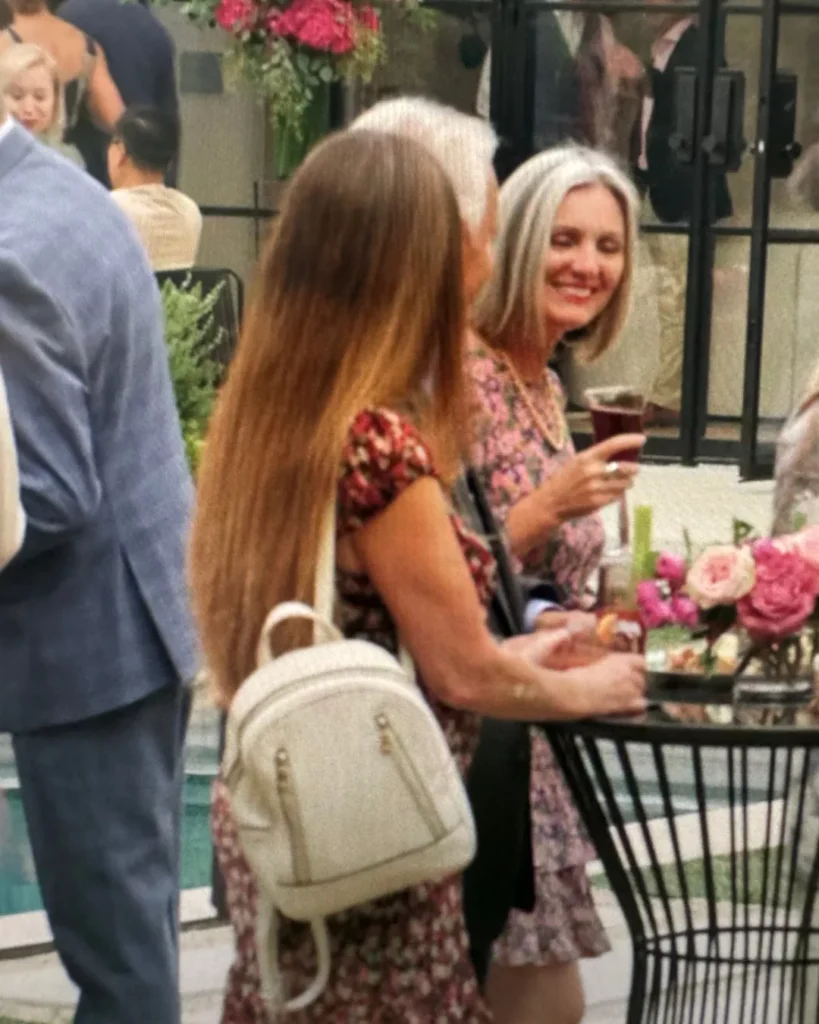 White Leather Backpack