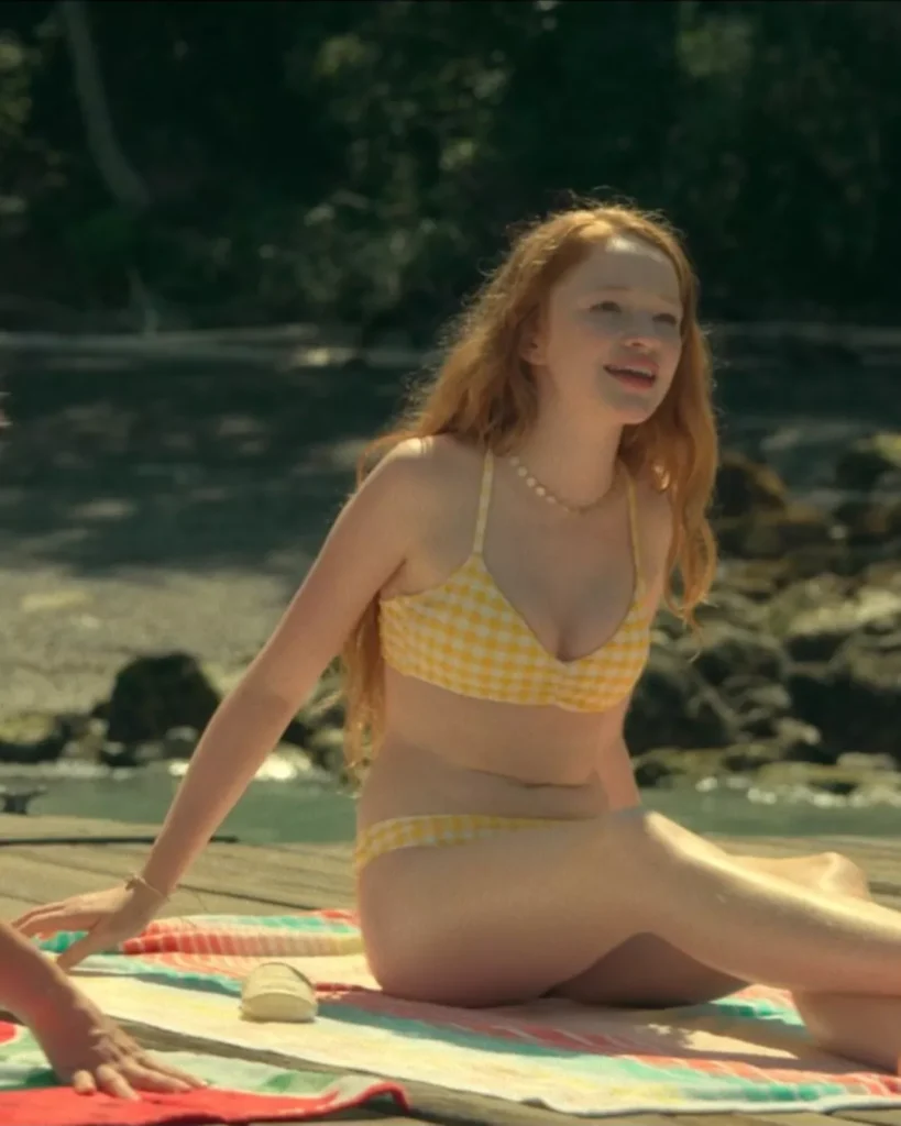 Young Delilah's Yellow Gingham Bikini on Every Year After S01E02