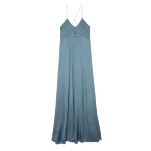 Zadig & Voltaire Rayonne Satin Maxi Dress