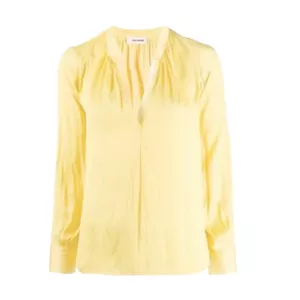 Zadig & Voltaire Tink Satin Top in Butter
