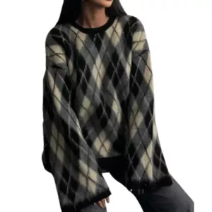 Zara diamond knit sweater