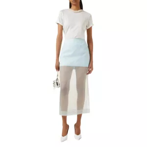 Zimmerman Crush Layered Pencil Skirt