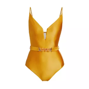 Zimmermann August Plunge One-Piece Swimsuit