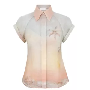 Zimmermann ILLUMINATE FITTED BLOUSE