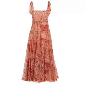 Zimmermann Violet Midi Floral Dress